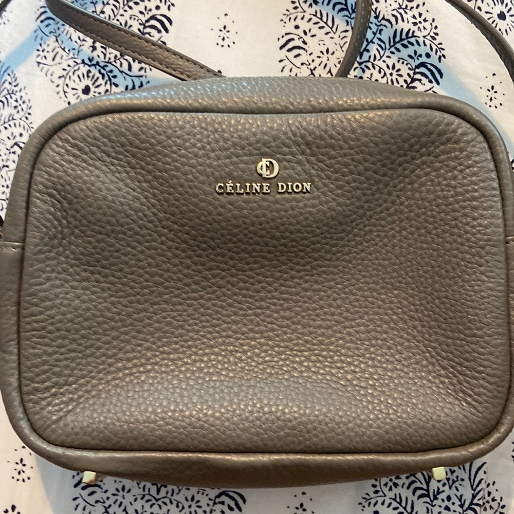 Taupe Celine Dion crossbody bag